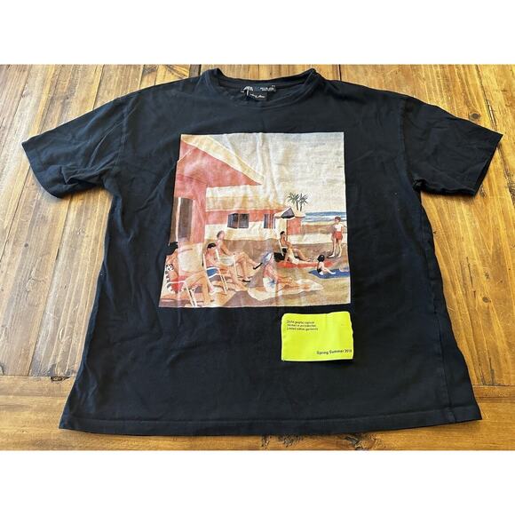 Zara Thani Mara Women's Small Graphic Capsule T Shirt Spring Summer 2019 Art Tee - Picture 1 of 9